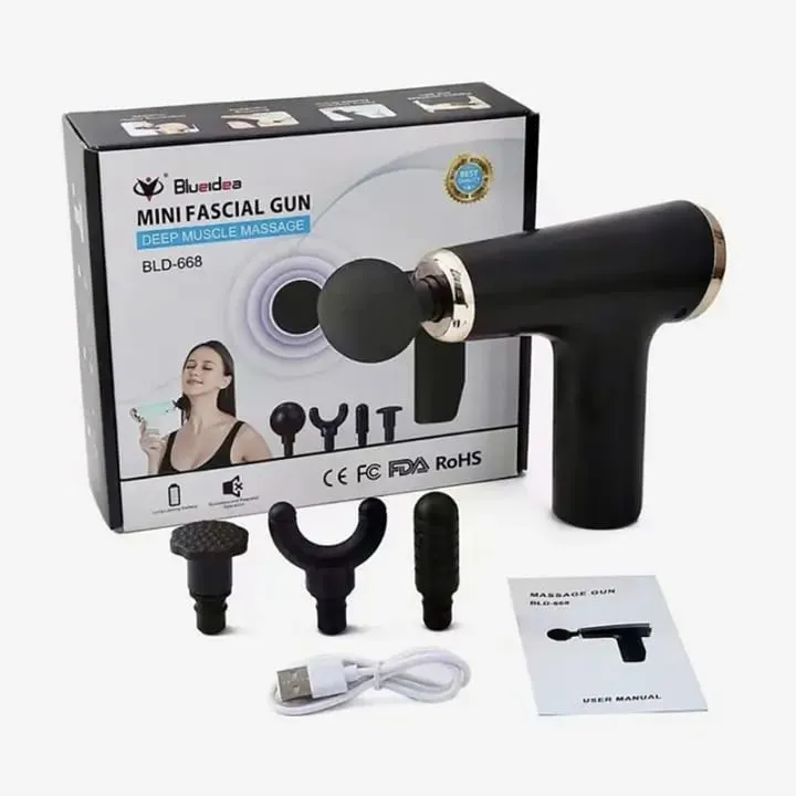 Blueidea Rechargeable Mini Fascial Muscle Gun Massager BLD-668