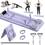 MULTIFUNCTIONAL PILATES BOARD ABDOMINAL EXERCISE PUSHUP BOARD 8IN1 - AUTOMATIC REBOUND FULL-BODY WORKOUT MACHINE FOR MEN & WOMEN