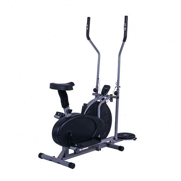 Elliptical Cycle Exercise Bike Air Bike Grey Black Home Gym Cardio Fitness