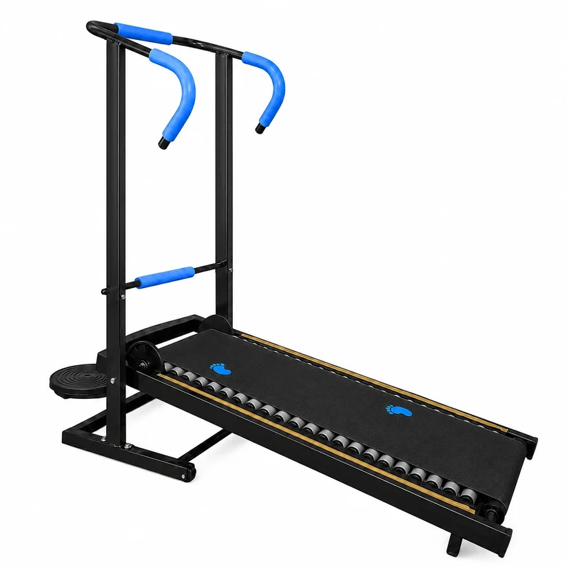 Manual Treadmill – Running Machine with – 21 Rollers