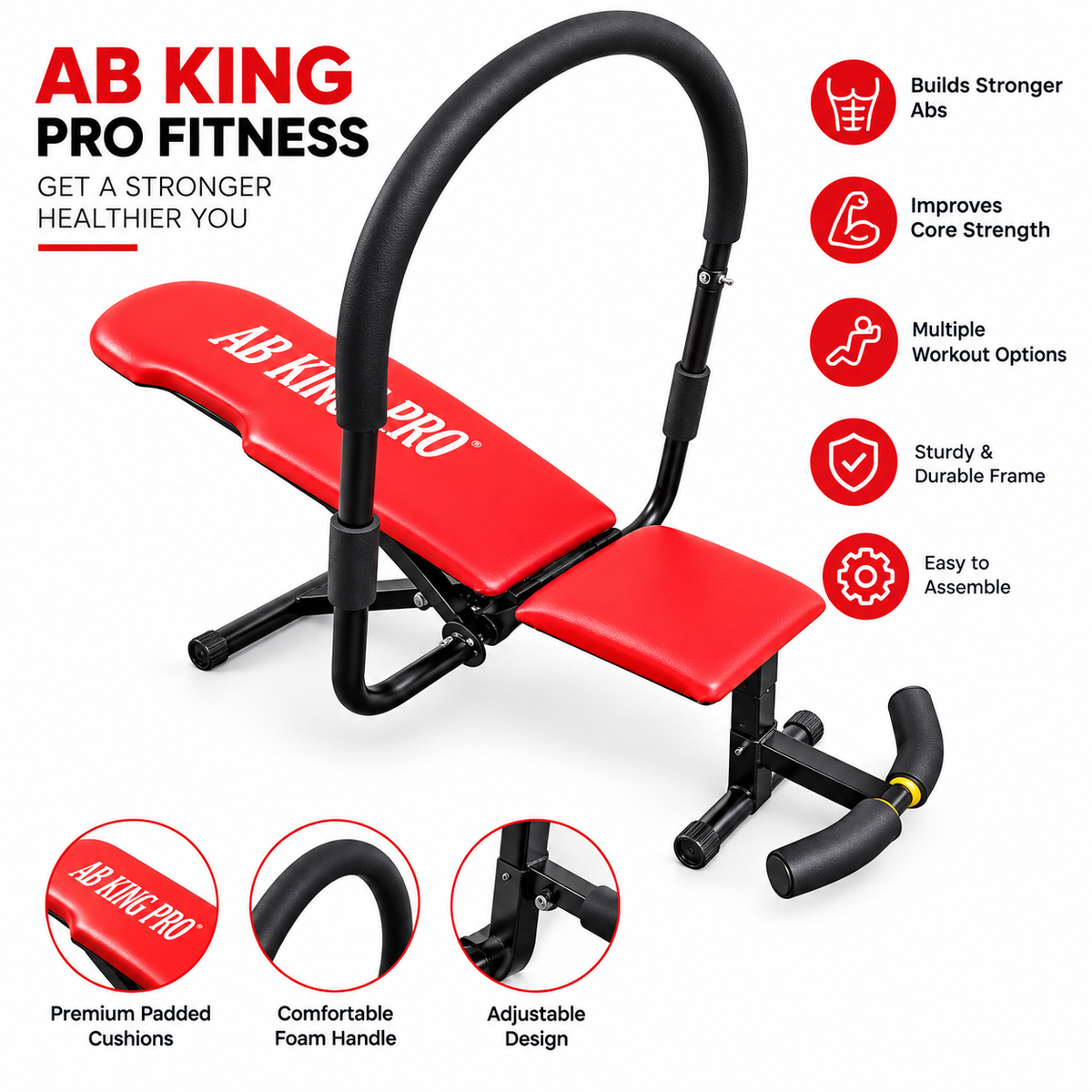 Ab King Pro 6 Packs Machine - Heavy Duty