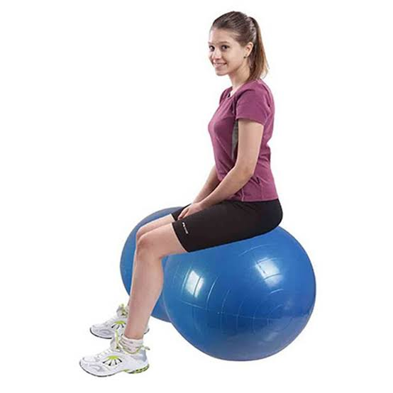 Peanut Exercise Ball with Foot Pump | Anti-Burst Stability Ball for Yoga, Pilates, Balance & Core Training