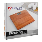 Life Care Digital Weighing Scale with Bamboo Platform, EB-3110
