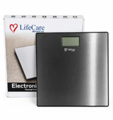 LifeCare EB-9388 Digital Weight Machine – Stainless Steel Bathroom Scale (180kg Capacity)