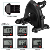 Exercise Mini Pedal Bike Multipurpose Exercise Bike - Black